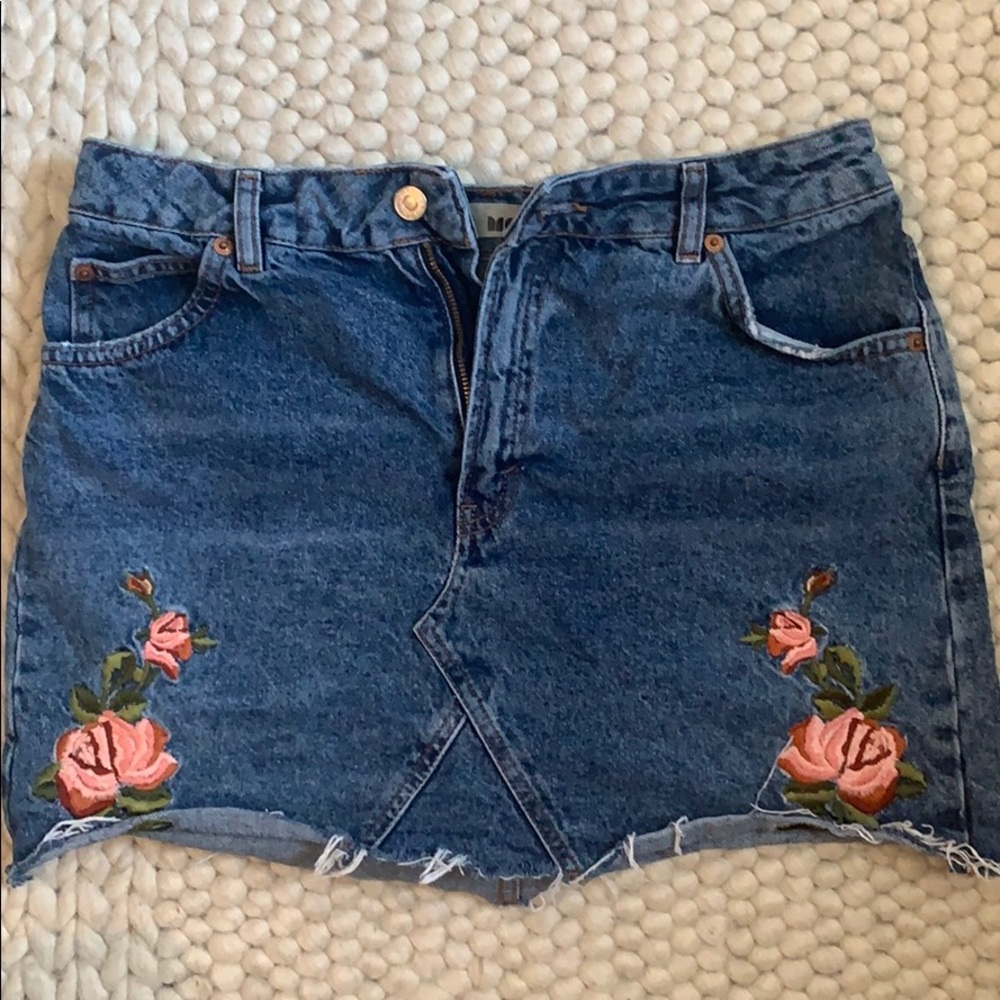 Top shop denim mini skirt